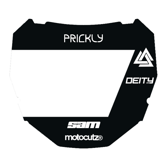 CUSTOM ODI NUMBER PLATE DECAL