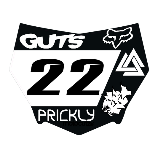 CUSTOM MOTOCUTZ FRONT PLATE DECAL