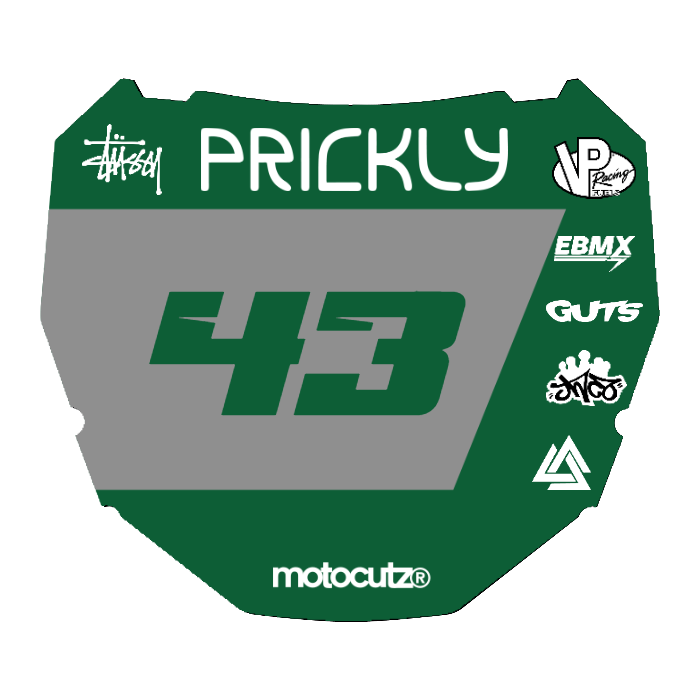 CUSTOM ODI NUMBER PLATE DECAL