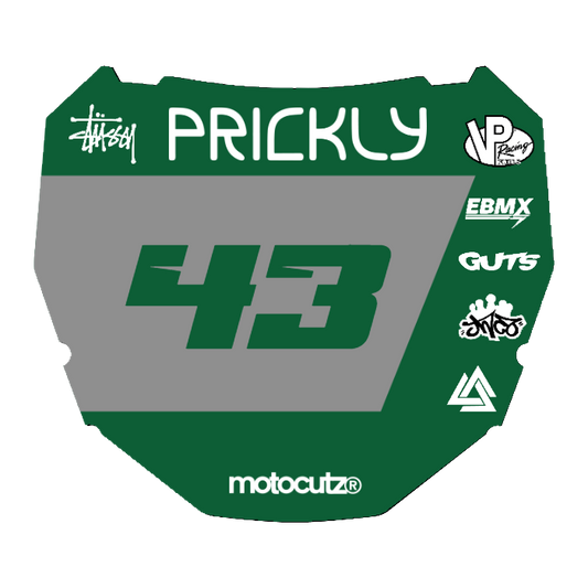 CUSTOM ODI NUMBER PLATE DECAL