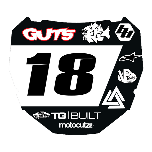 CUSTOM ODI NUMBER PLATE DECAL