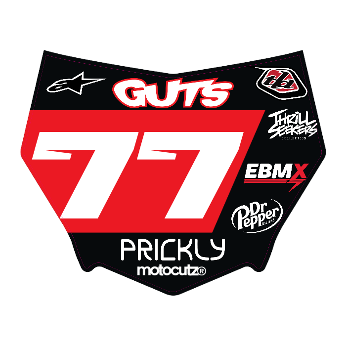 CUSTOM MOTOCUTZ FRONT PLATE DECAL