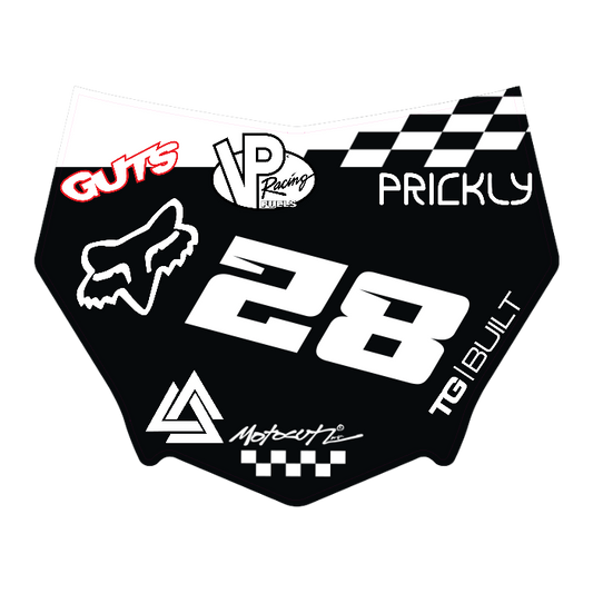 CUSTOM MOTOCUTZ FRONT PLATE DECAL