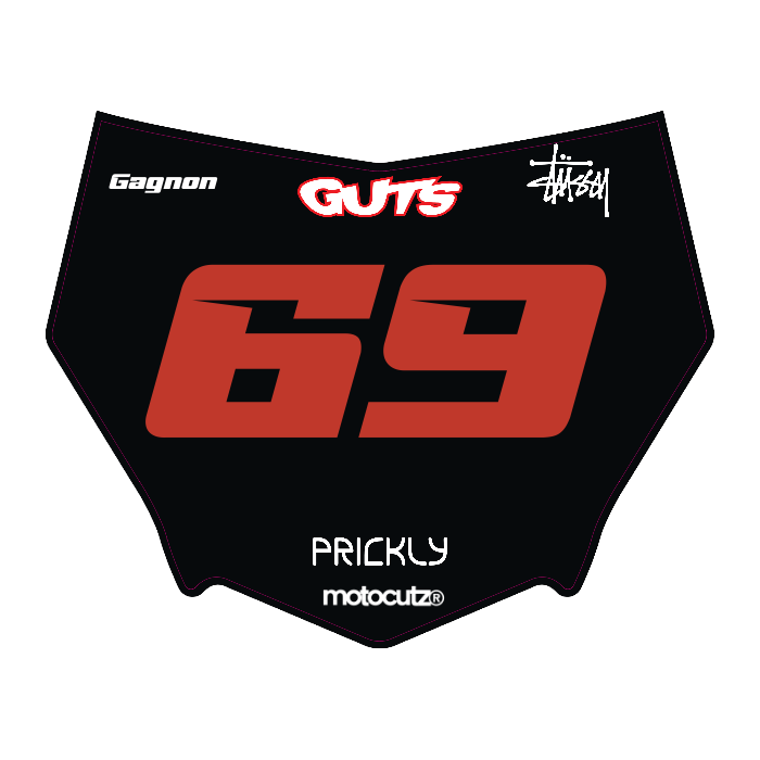 CUSTOM MOTOCUTZ FRONT PLATE DECAL