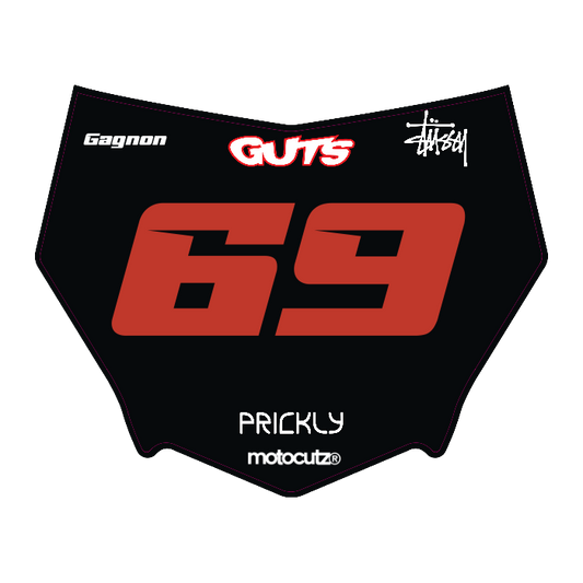 CUSTOM MOTOCUTZ FRONT PLATE DECAL