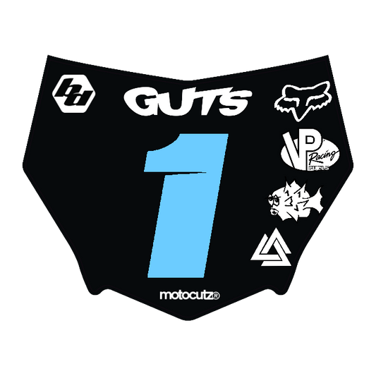 CUSTOM MOTOCUTZ FRONT PLATE DECAL