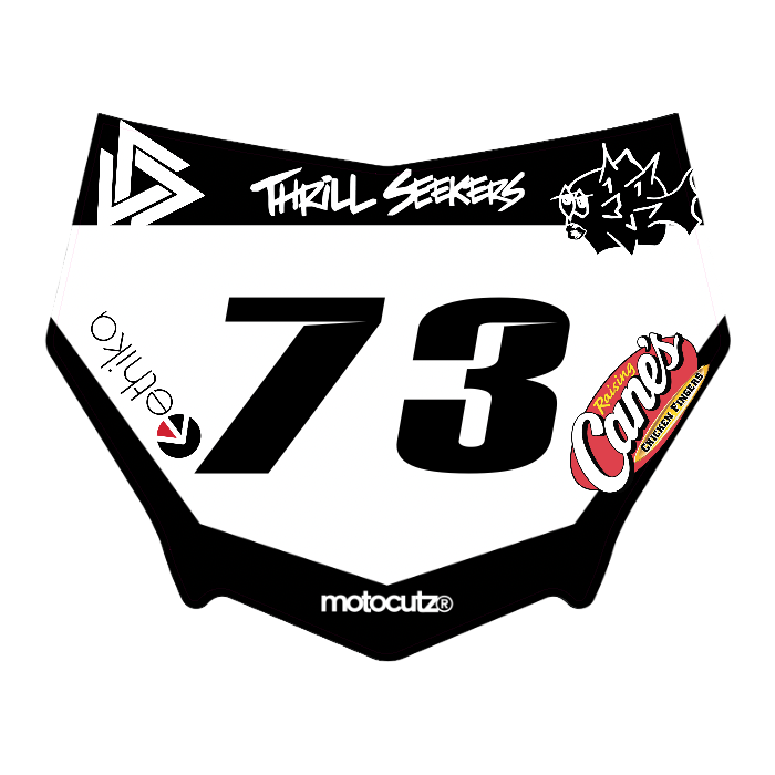 CUSTOM MOTOCUTZ FRONT PLATE DECAL