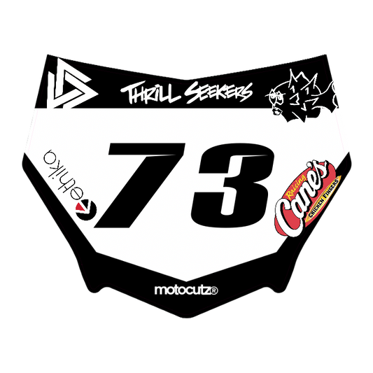 CUSTOM MOTOCUTZ FRONT PLATE DECAL