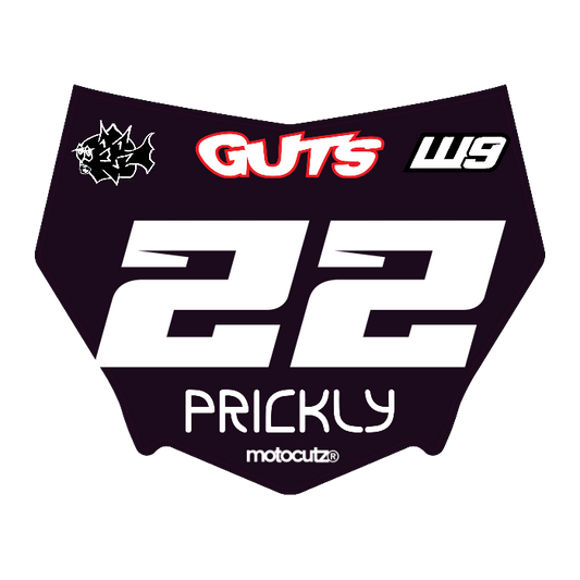 CUSTOM MOTOCUTZ FRONT PLATE DECAL