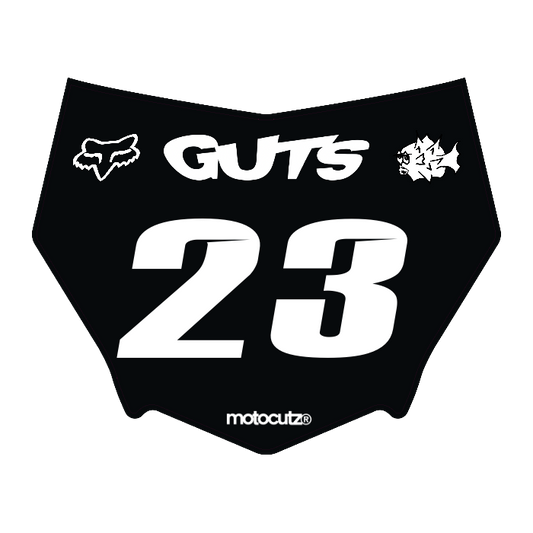 CUSTOM MOTOCUTZ FRONT PLATE DECAL