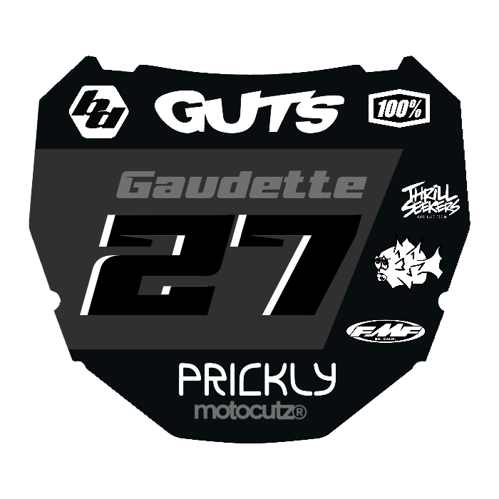 CUSTOM ODI NUMBER PLATE DECAL