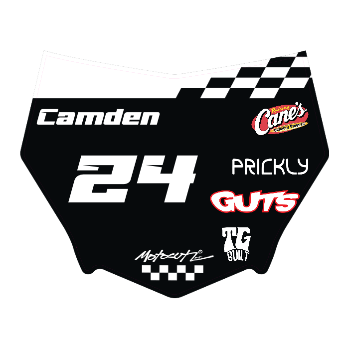 CUSTOM MOTOCUTZ FRONT PLATE DECAL