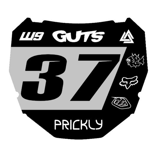 CUSTOM ODI NUMBER PLATE DECAL
