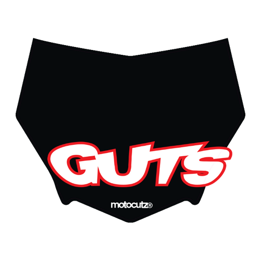 CUSTOM MOTOCUTZ FRONT PLATE DECAL