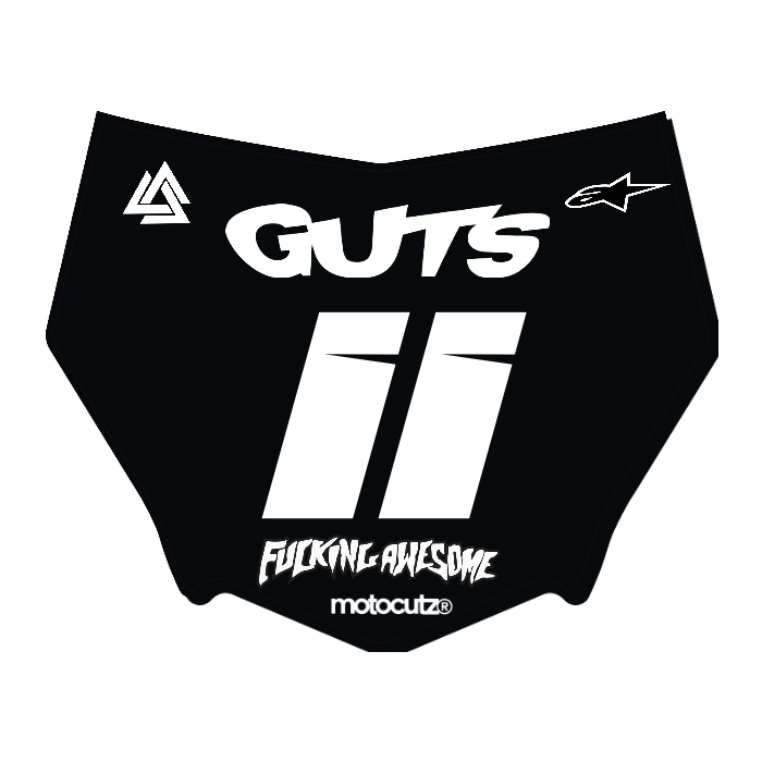 CUSTOM MOTOCUTZ FRONT PLATE DECAL
