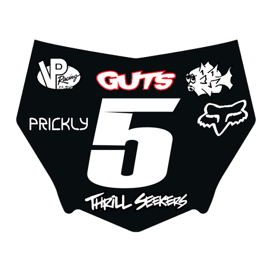 CUSTOM MOTOCUTZ FRONT PLATE DECAL