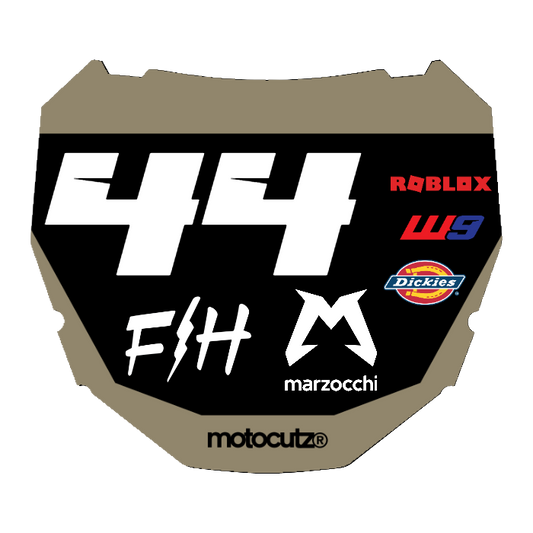 CUSTOM ODI NUMBER PLATE DECAL
