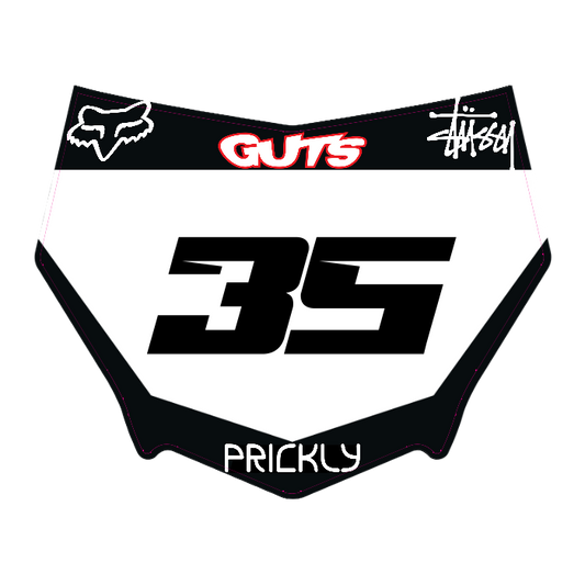 CUSTOM MOTOCUTZ FRONT PLATE DECAL