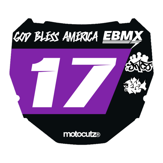 CUSTOM ODI NUMBER PLATE DECAL