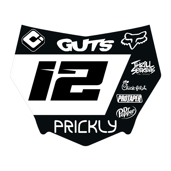 CUSTOM MOTOCUTZ FRONT PLATE DECAL