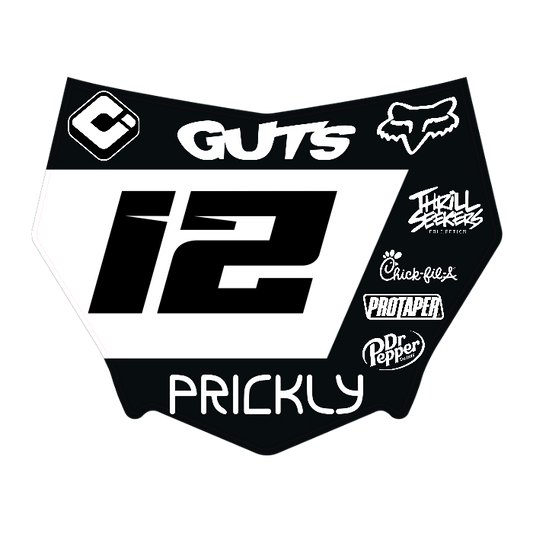 CUSTOM MOTOCUTZ FRONT PLATE DECAL
