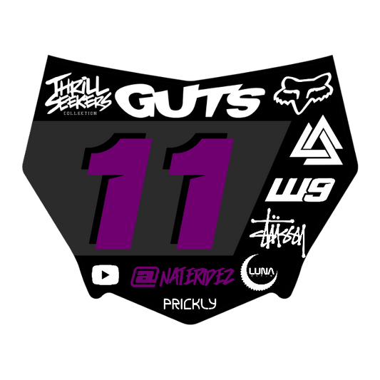 CUSTOM MOTOCUTZ FRONT PLATE DECAL