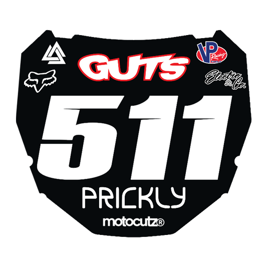 CUSTOM ODI NUMBER PLATE DECAL