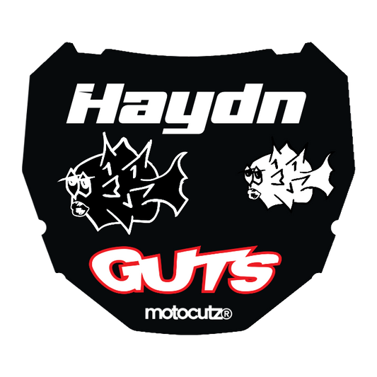 CUSTOM ODI NUMBER PLATE DECAL