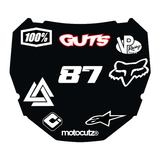 CUSTOM ODI NUMBER PLATE DECAL