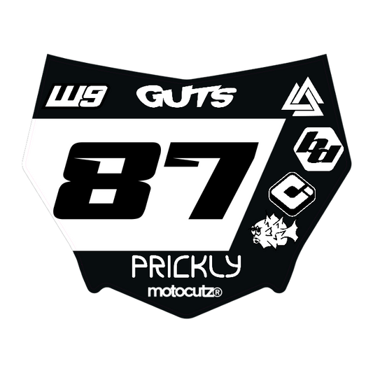 CUSTOM MOTOCUTZ FRONT PLATE DECAL