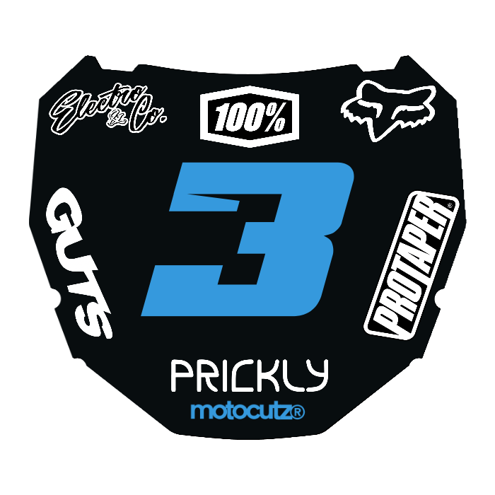 CUSTOM ODI NUMBER PLATE DECAL