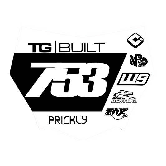 CUSTOM MOTOCUTZ FRONT PLATE DECAL