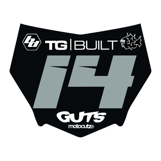 CUSTOM MOTOCUTZ FRONT PLATE DECAL