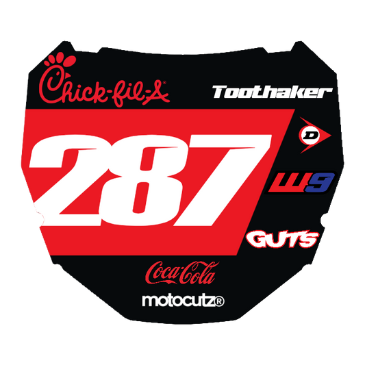 CUSTOM ODI NUMBER PLATE DECAL