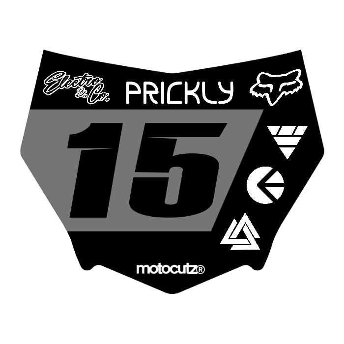CUSTOM MOTOCUTZ FRONT PLATE DECAL