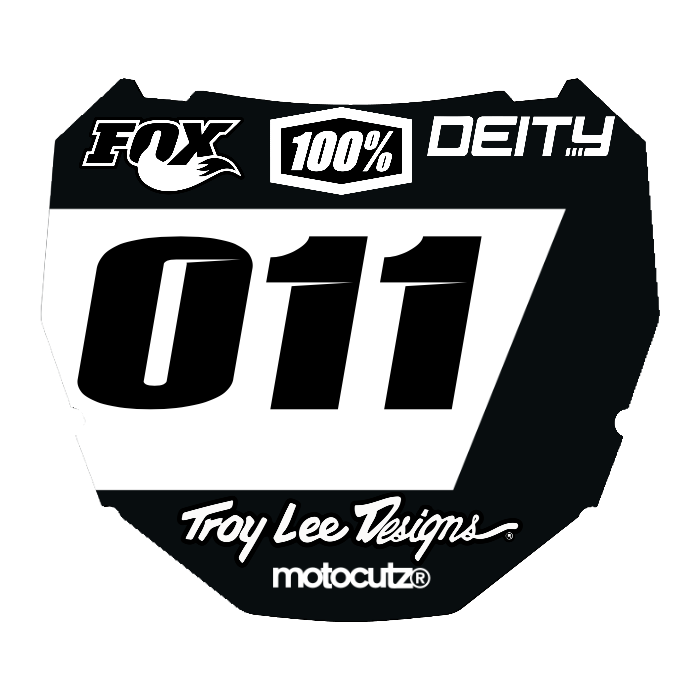 CUSTOM ODI NUMBER PLATE DECAL