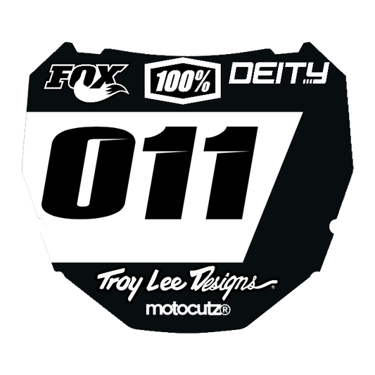 CUSTOM ODI NUMBER PLATE DECAL