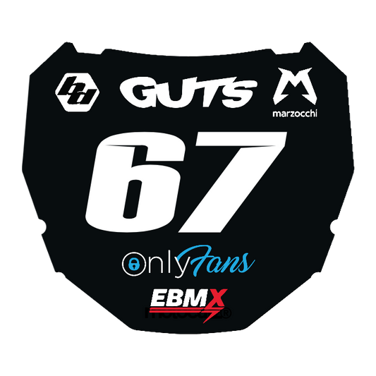 CUSTOM ODI NUMBER PLATE DECAL