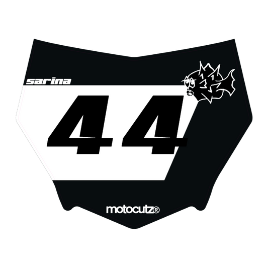 CUSTOM MOTOCUTZ FRONT PLATE DECAL