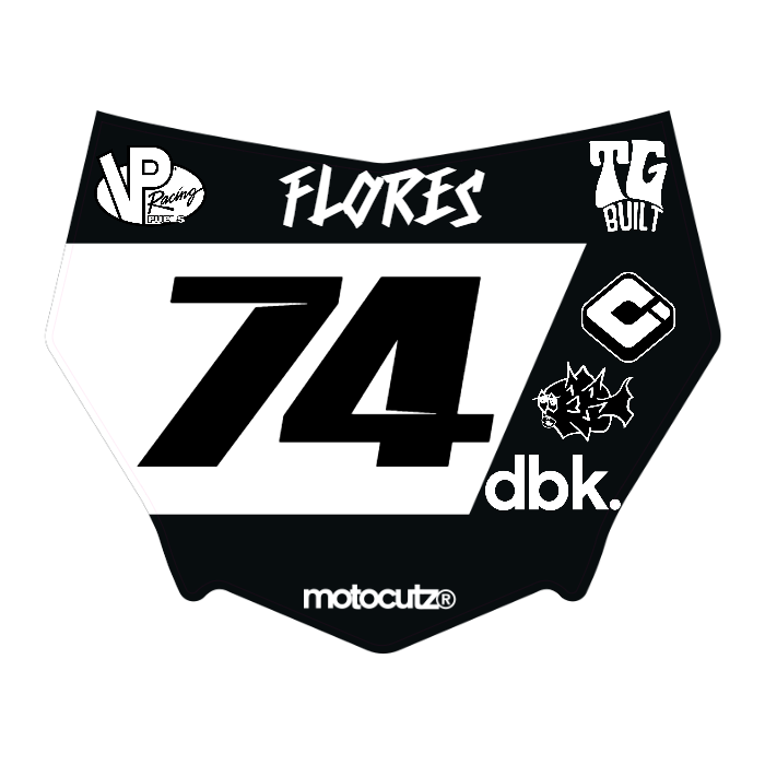 CUSTOM MOTOCUTZ FRONT PLATE DECAL