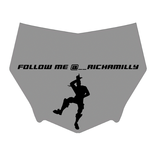 CUSTOM MOTOCUTZ FRONT PLATE DECAL