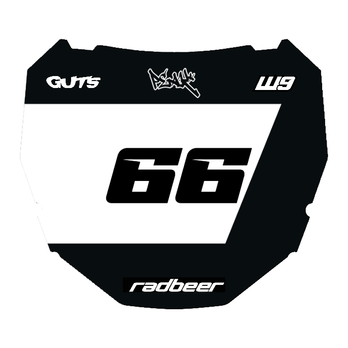 CUSTOM ODI NUMBER PLATE DECAL