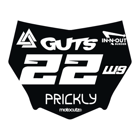 CUSTOM MOTOCUTZ FRONT PLATE DECAL
