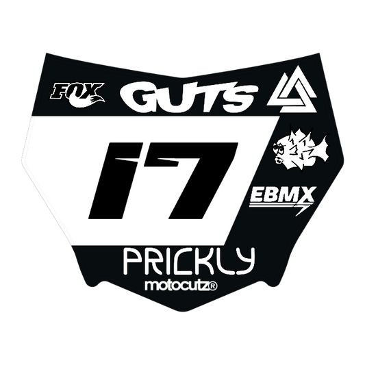 CUSTOM MOTOCUTZ FRONT PLATE DECAL