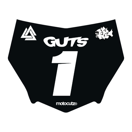 CUSTOM MOTOCUTZ FRONT PLATE DECAL
