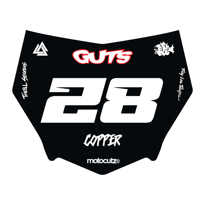 CUSTOM MOTOCUTZ FRONT PLATE DECAL
