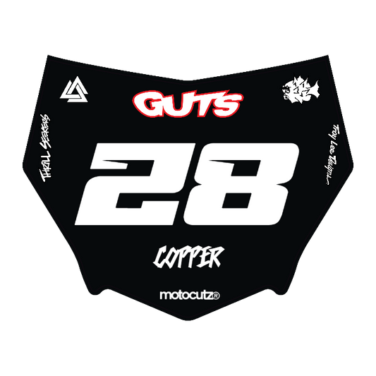 CUSTOM MOTOCUTZ FRONT PLATE DECAL