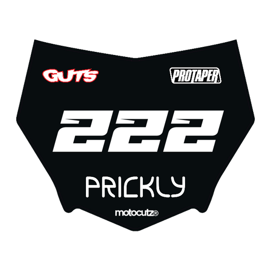 CUSTOM MOTOCUTZ FRONT PLATE DECAL