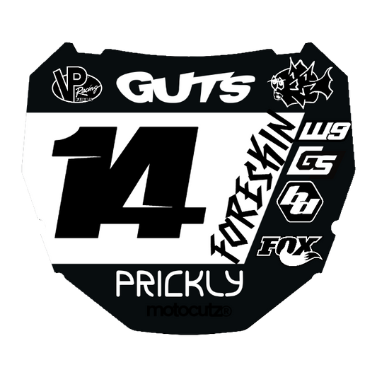 CUSTOM ODI NUMBER PLATE DECAL