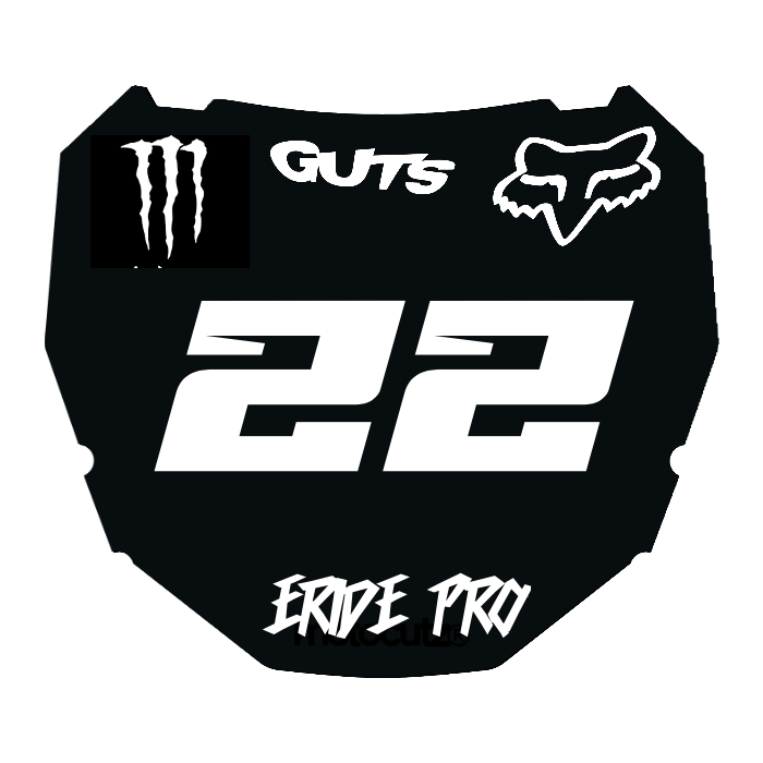 CUSTOM ODI NUMBER PLATE DECAL